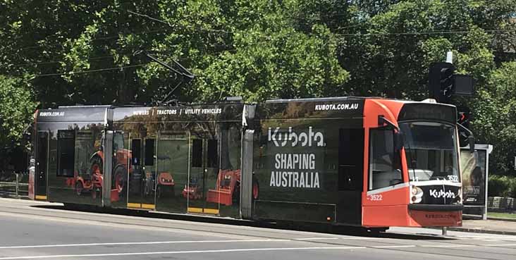 Yarra Trams Combino Kybota 3522